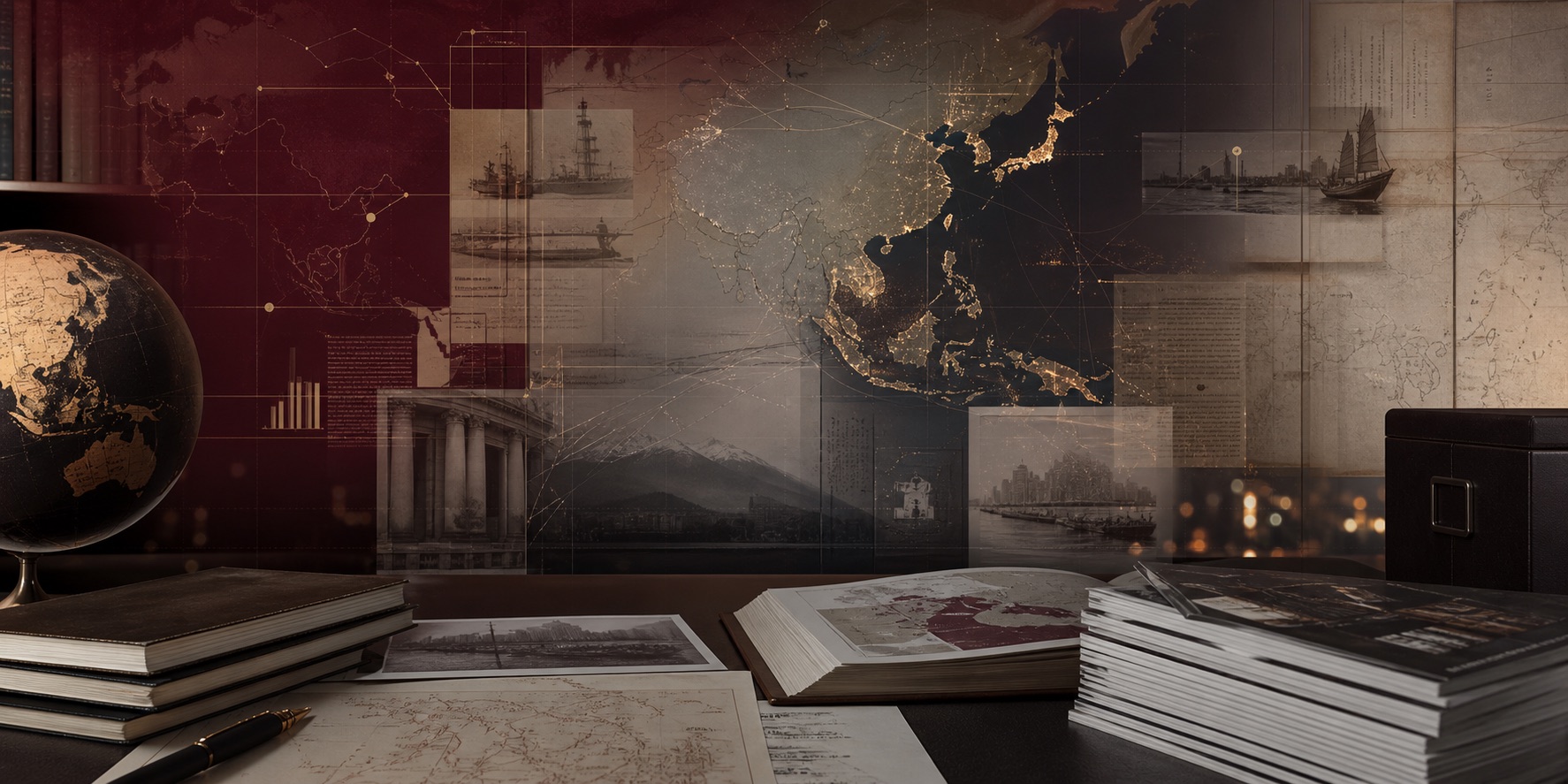 FigureAsia research archive with Asia map and editorial records