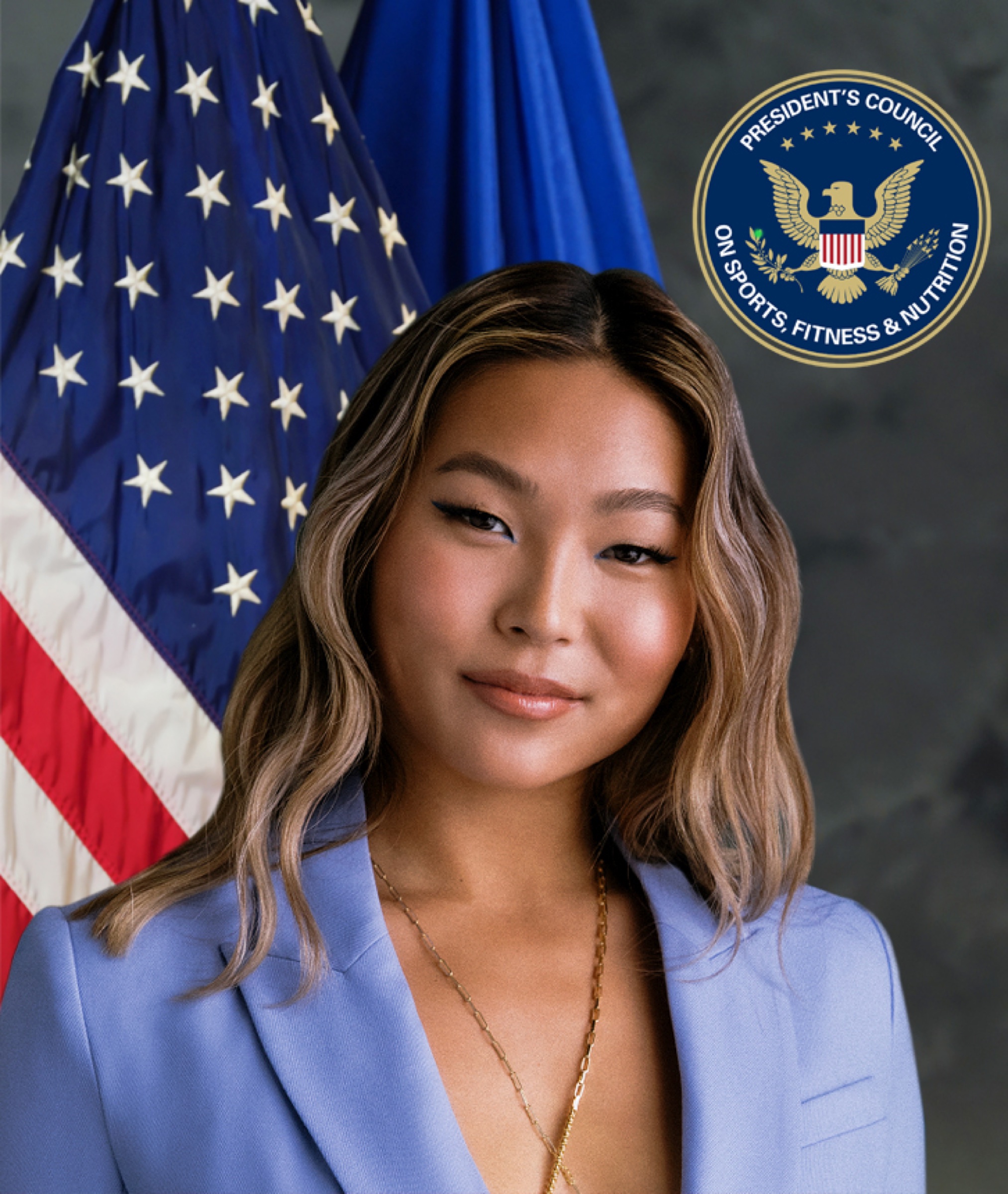 Editorial photograph of Chloe Kim